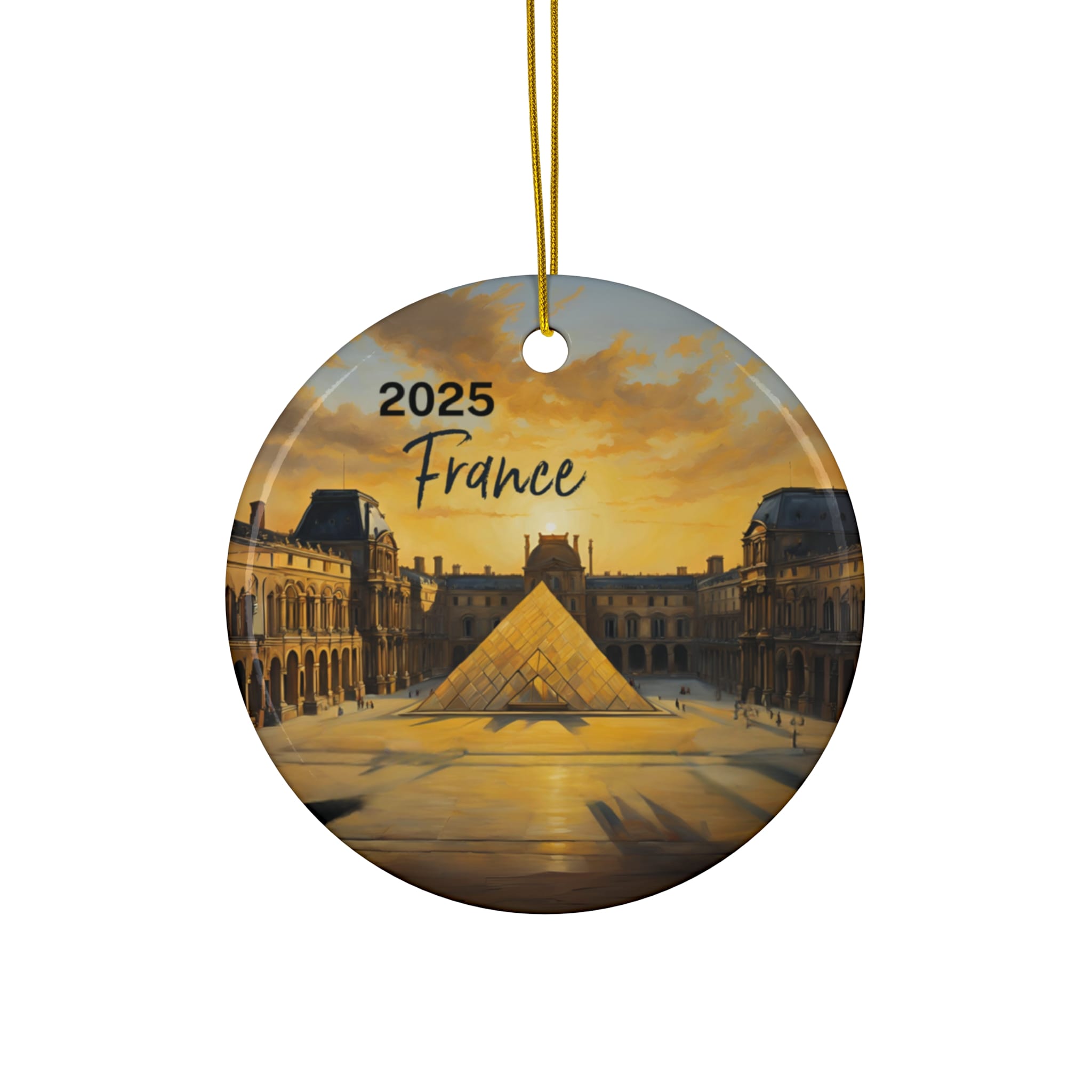 France Ornament: Single-Sided + Year
