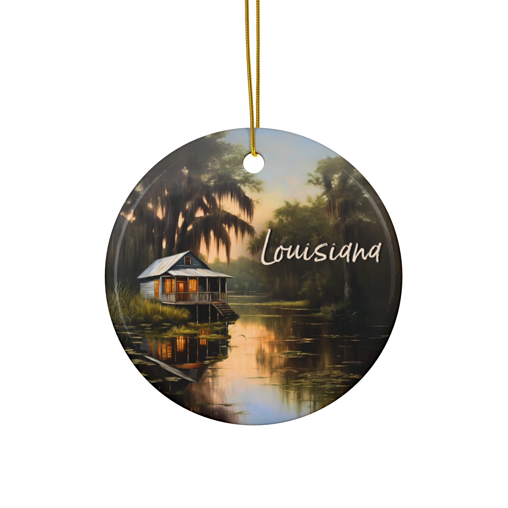 Louisiana Ornament: Single-Sided