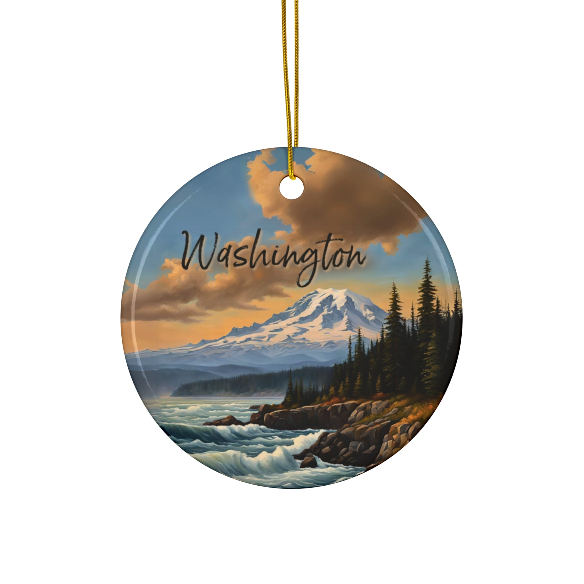 Washington Ornament: Single-Sided