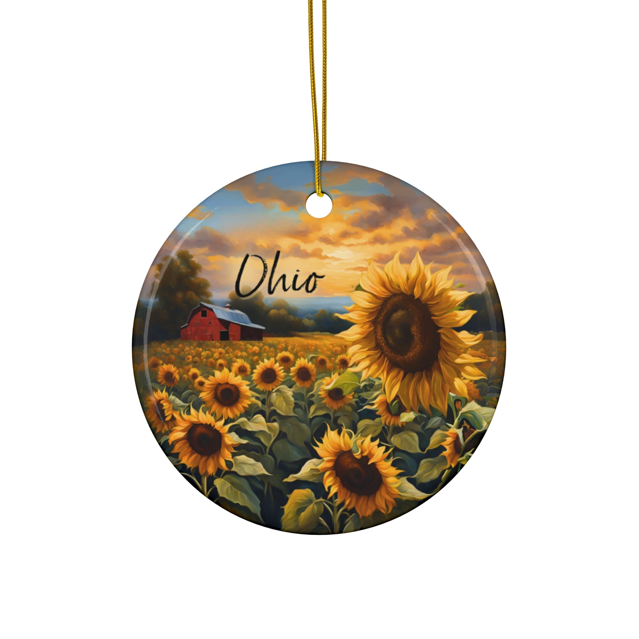 Ohio Ornament: Single-Sided