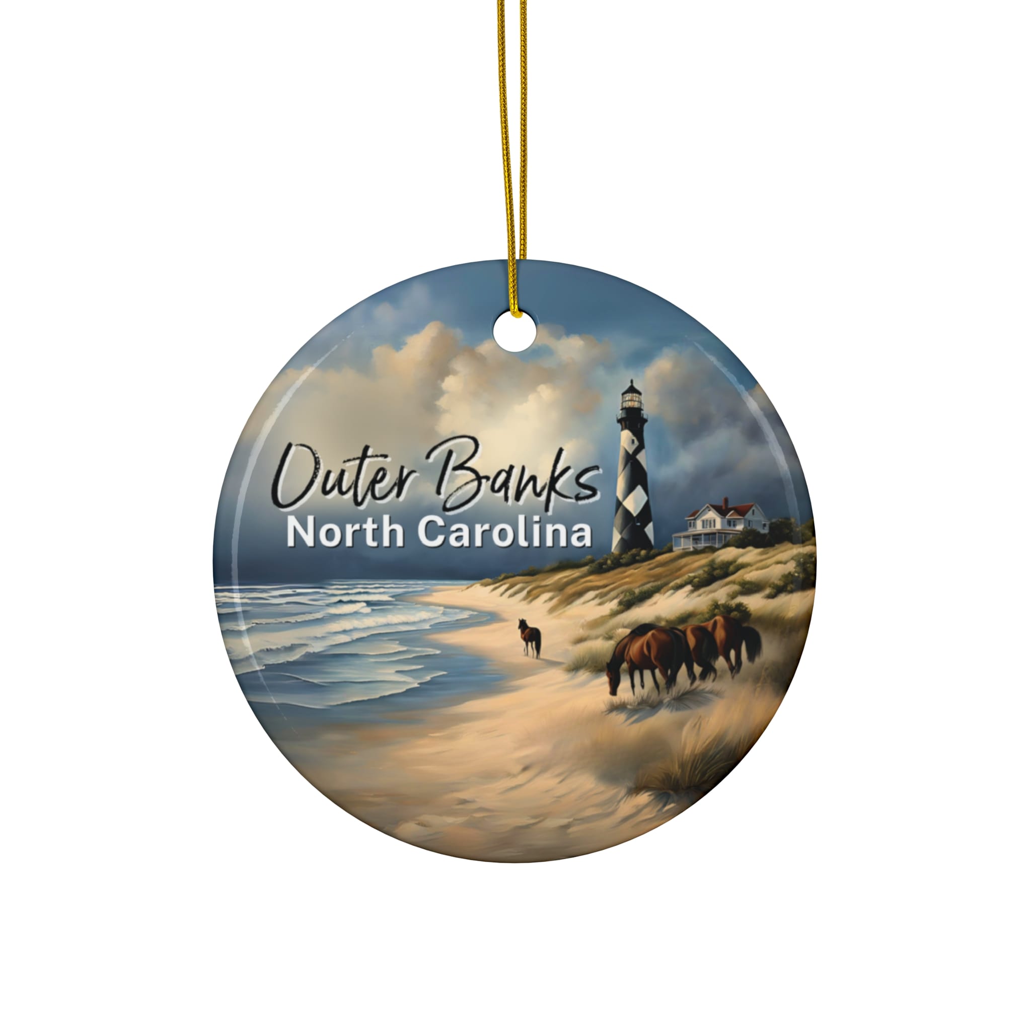 Outer Banks - North Carolina Ornament: Single-Sided