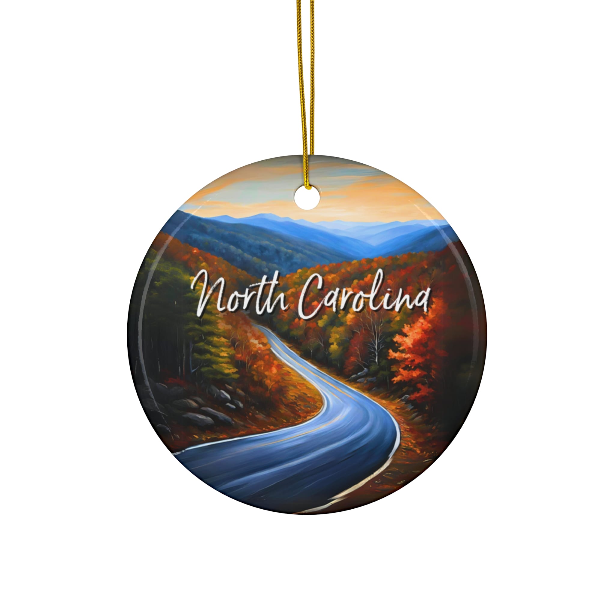 North Carolina Ornament: Single-Sided