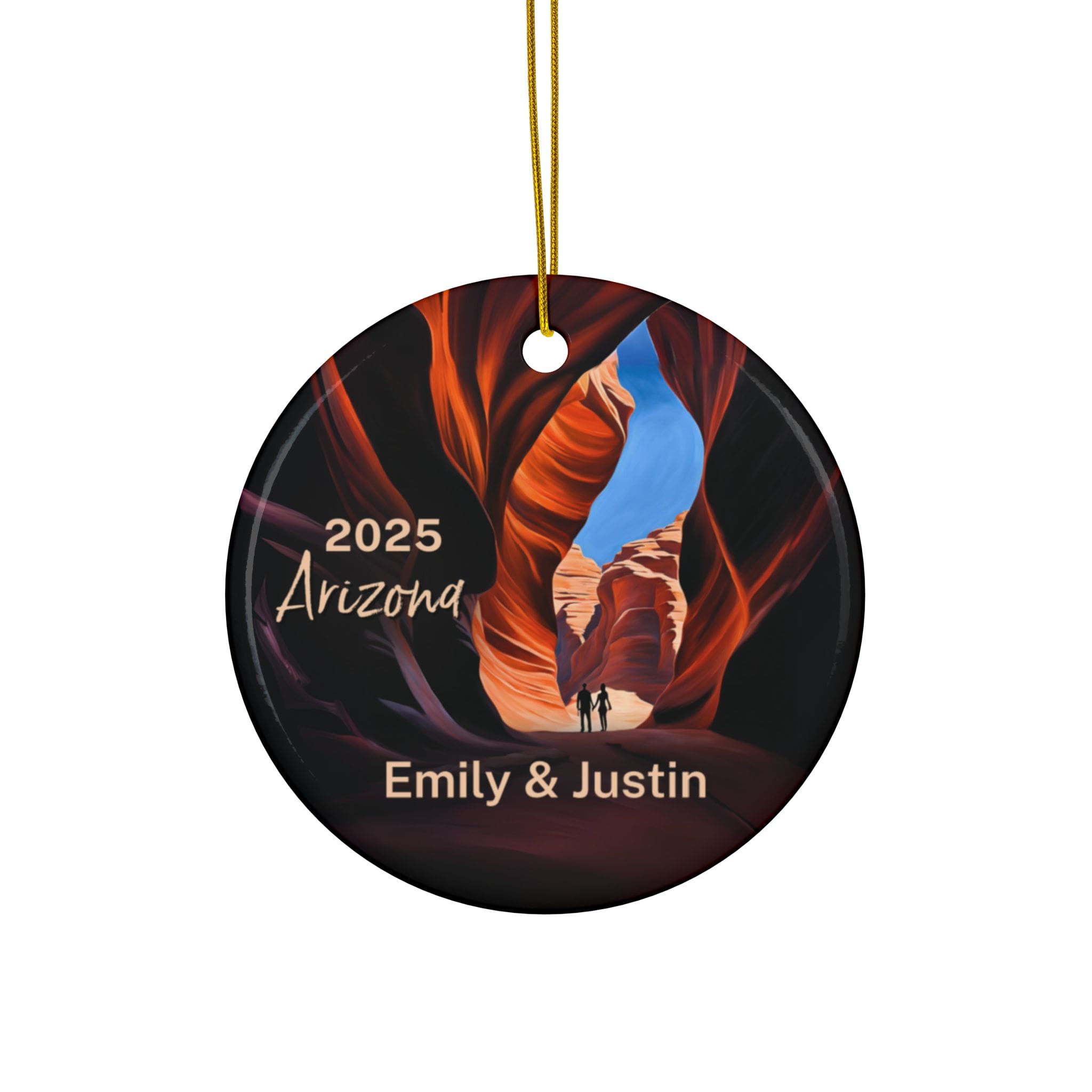 Arizona Ornament: Double-Sided + Year + Personalization