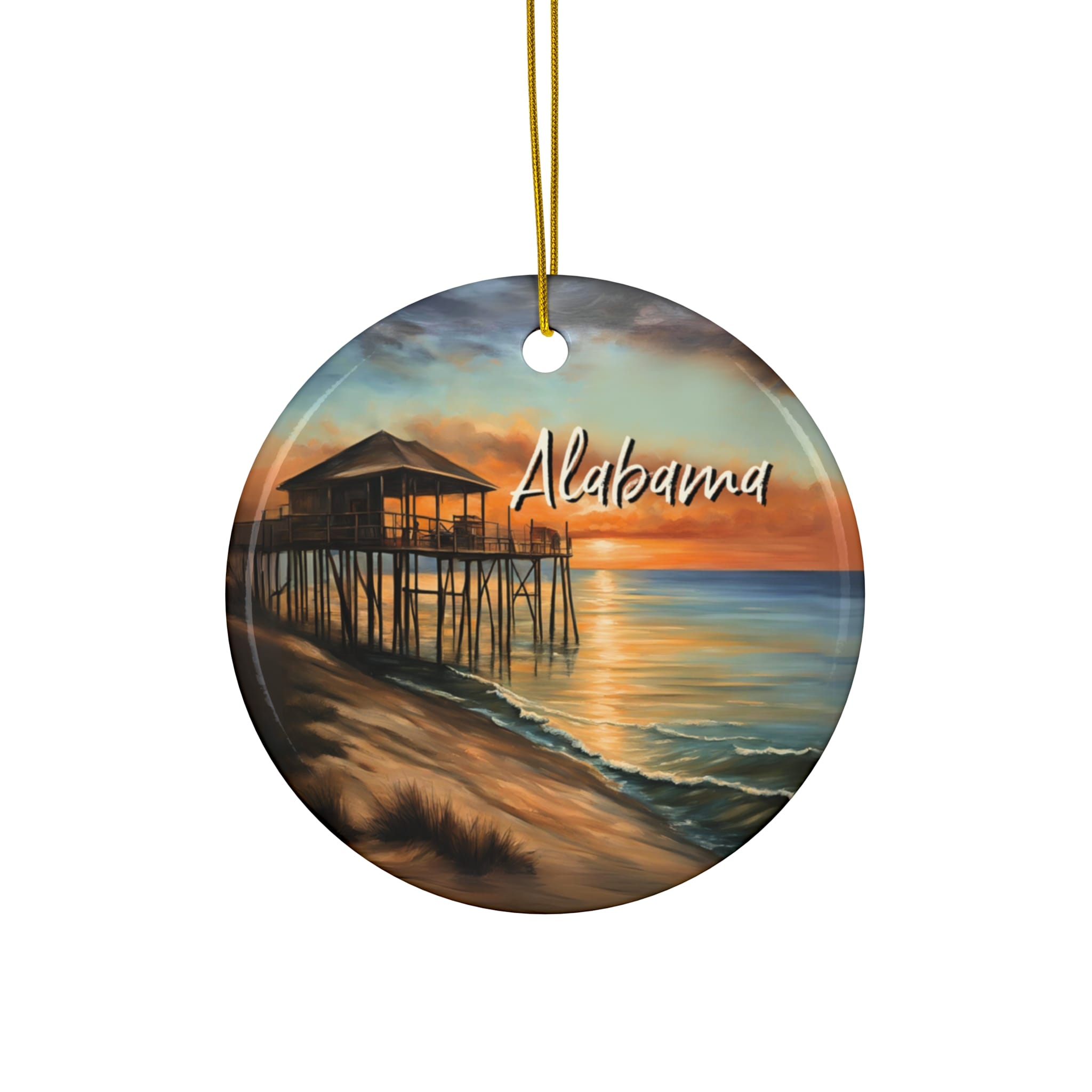 Alabama Ornament: Single-Sided
