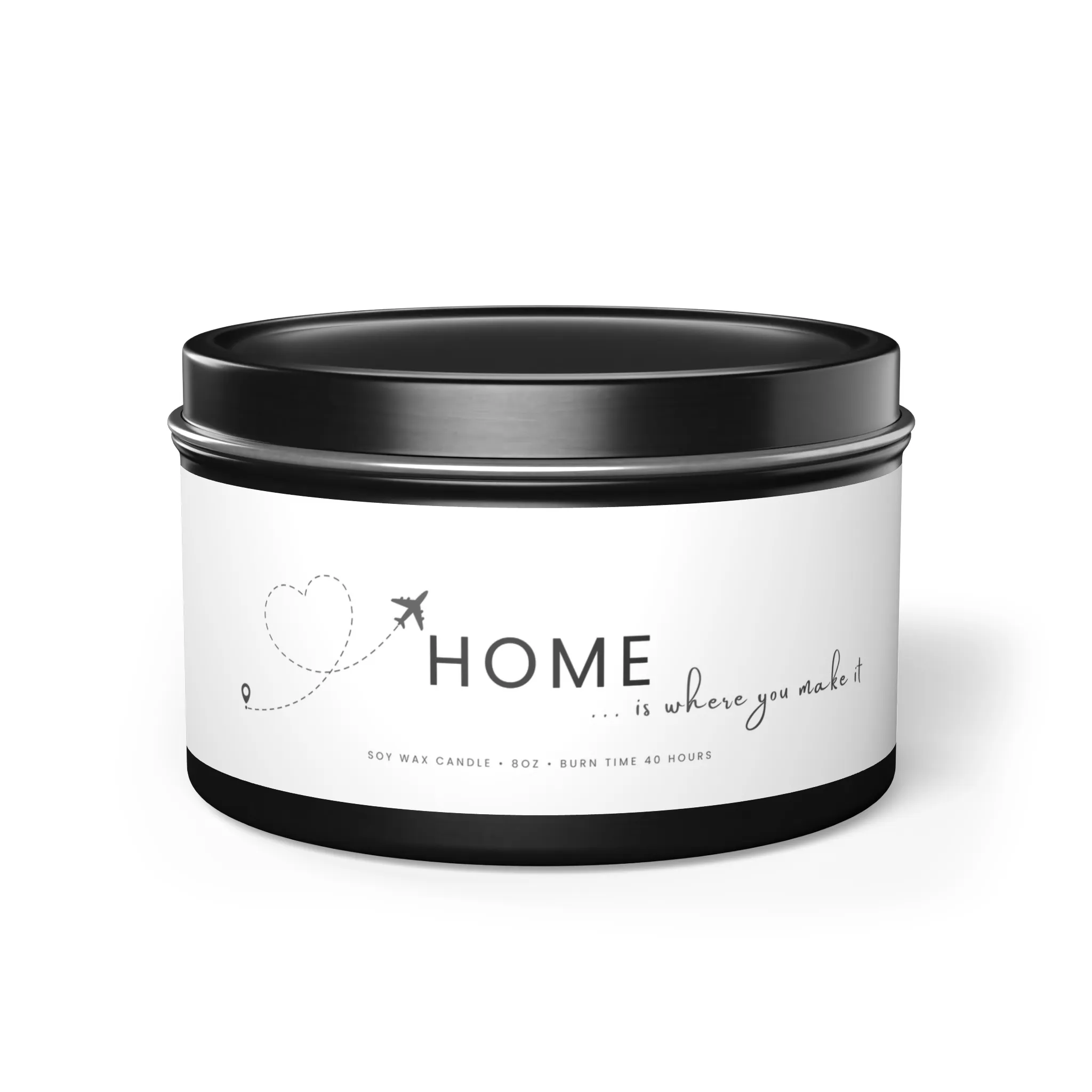 Fernweh.scentedcandle.metal.black8oztin.home.vanilla
