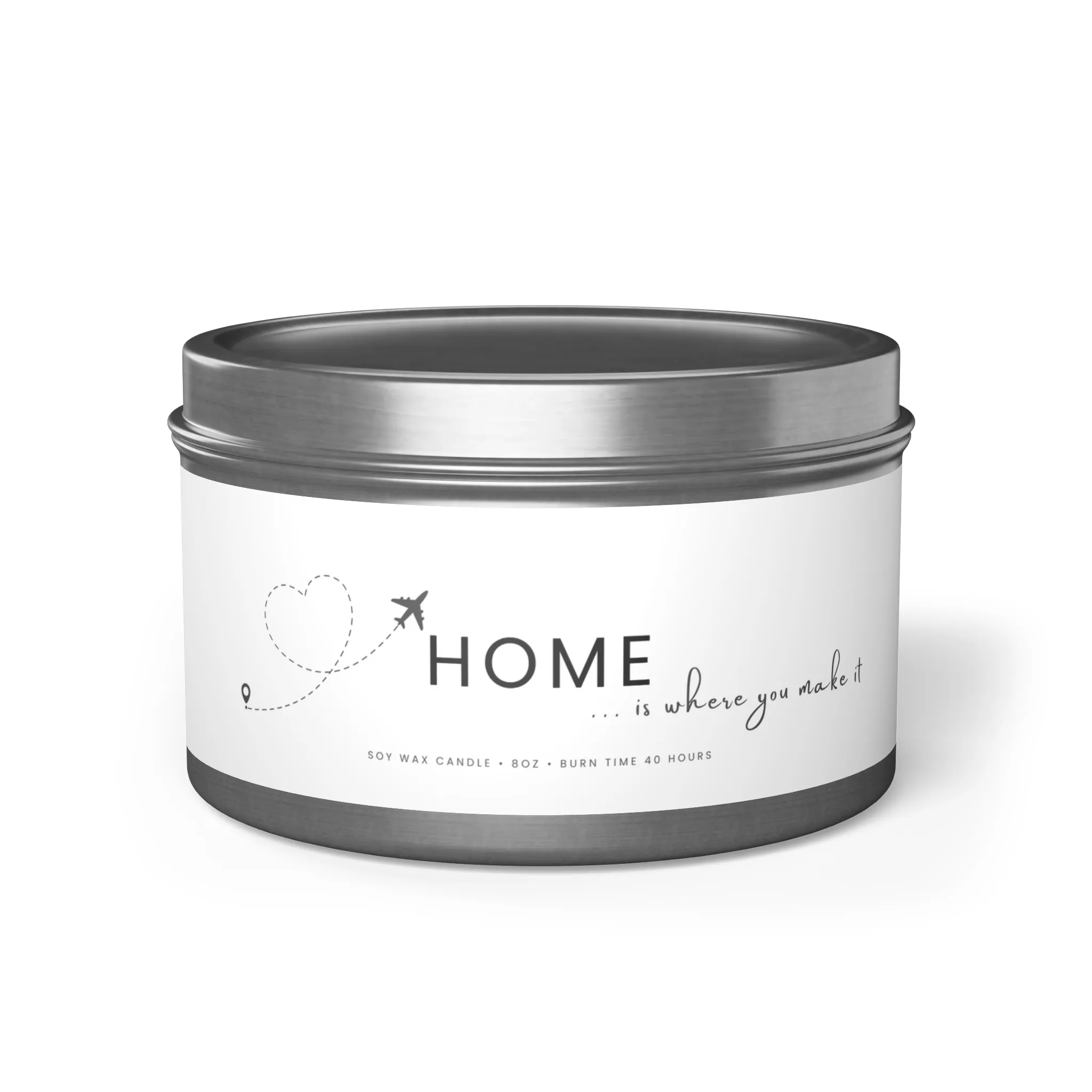 Fernweh.scentedcandle.metal.silver8oztin.home.vanilla