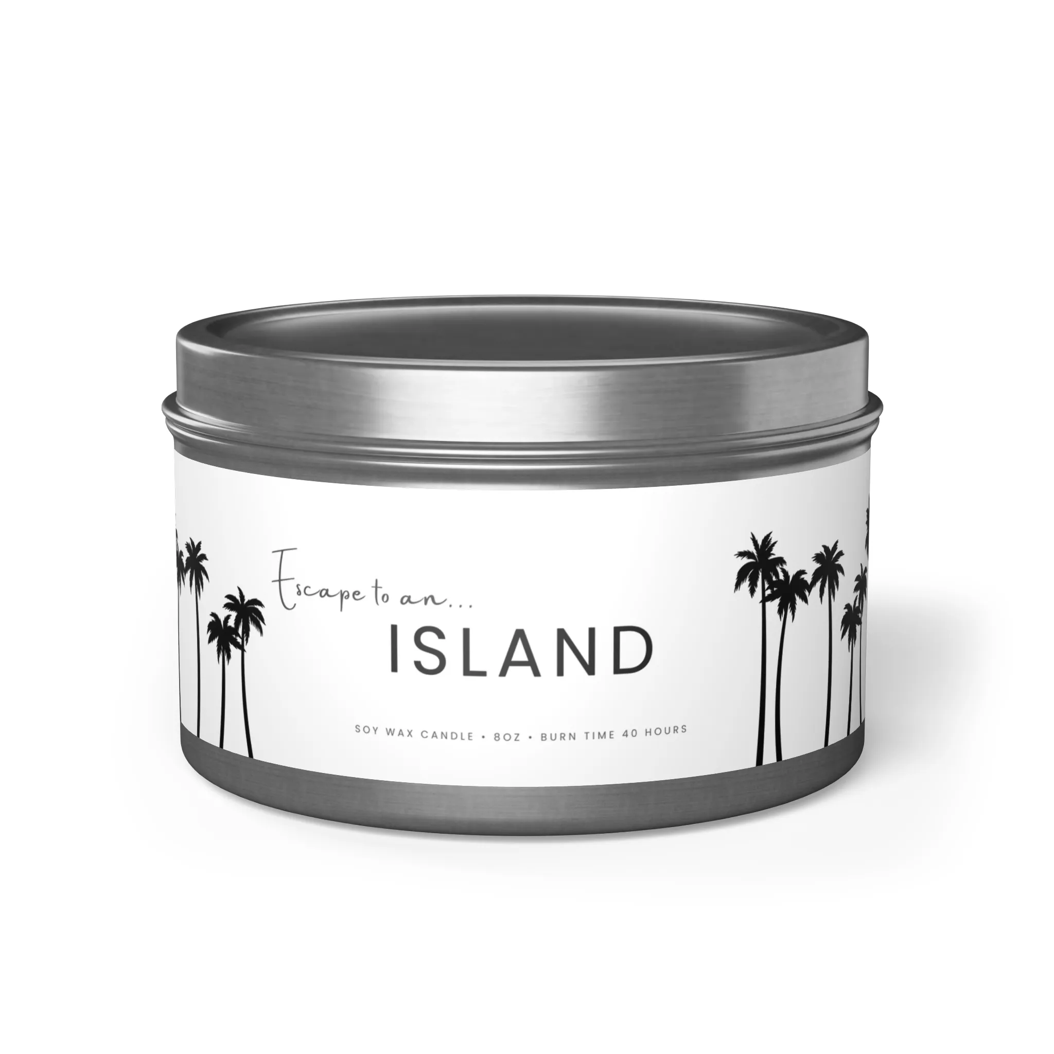 Fernweh.scentedcandle.metal.silver8oztin.island.mangococonut