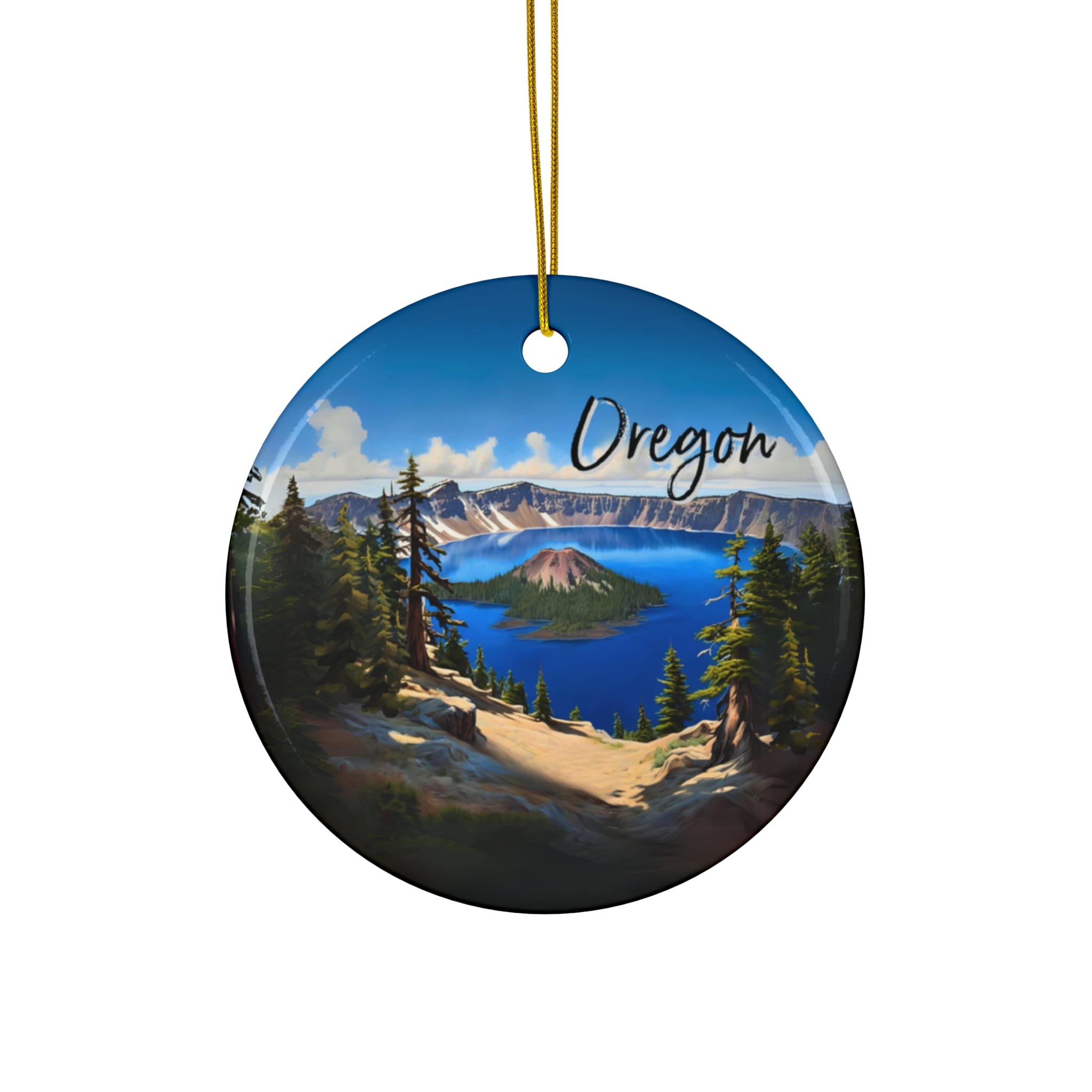 Oregon Ornament: Single-Sided