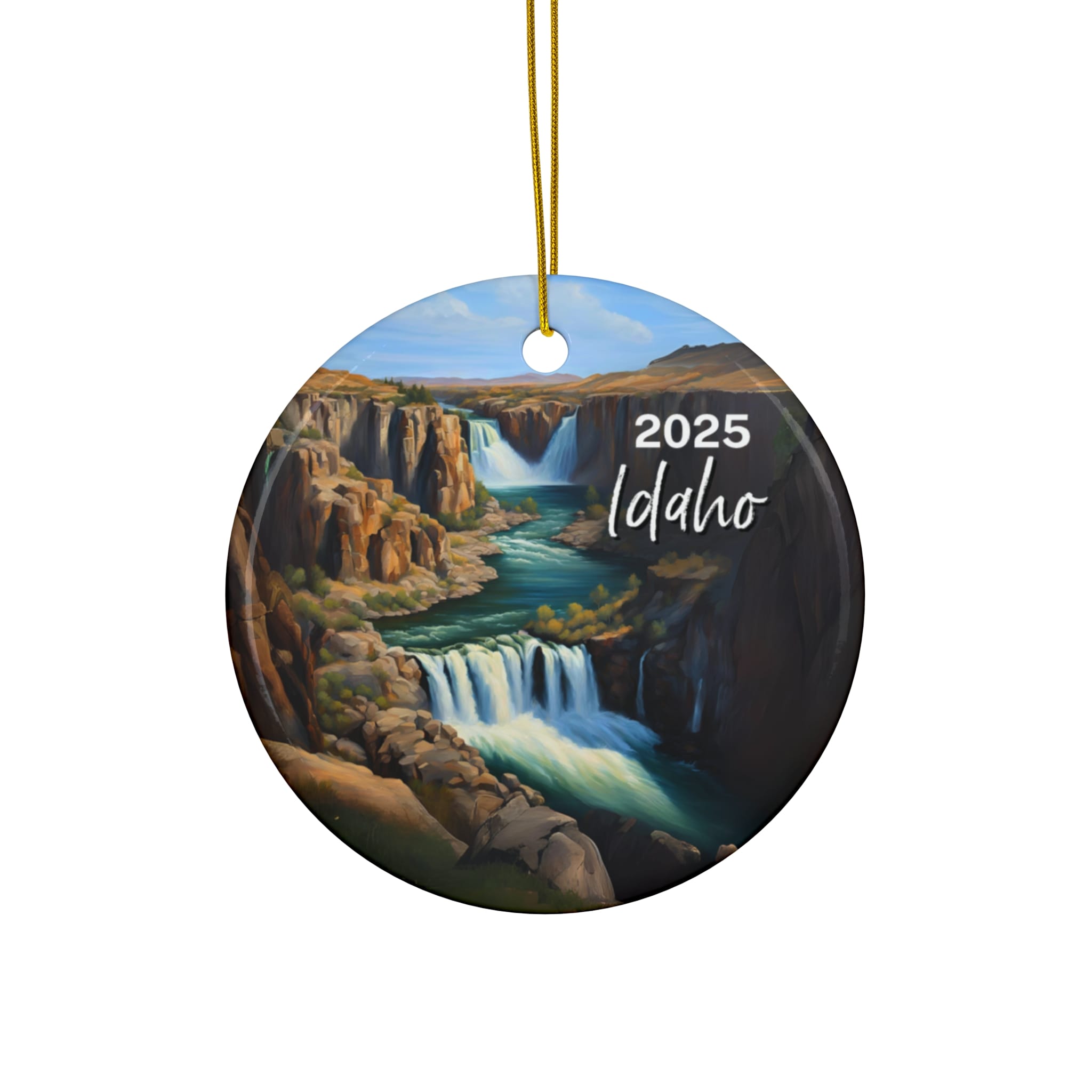 Idaho Ornament: Single-Sided + Year
