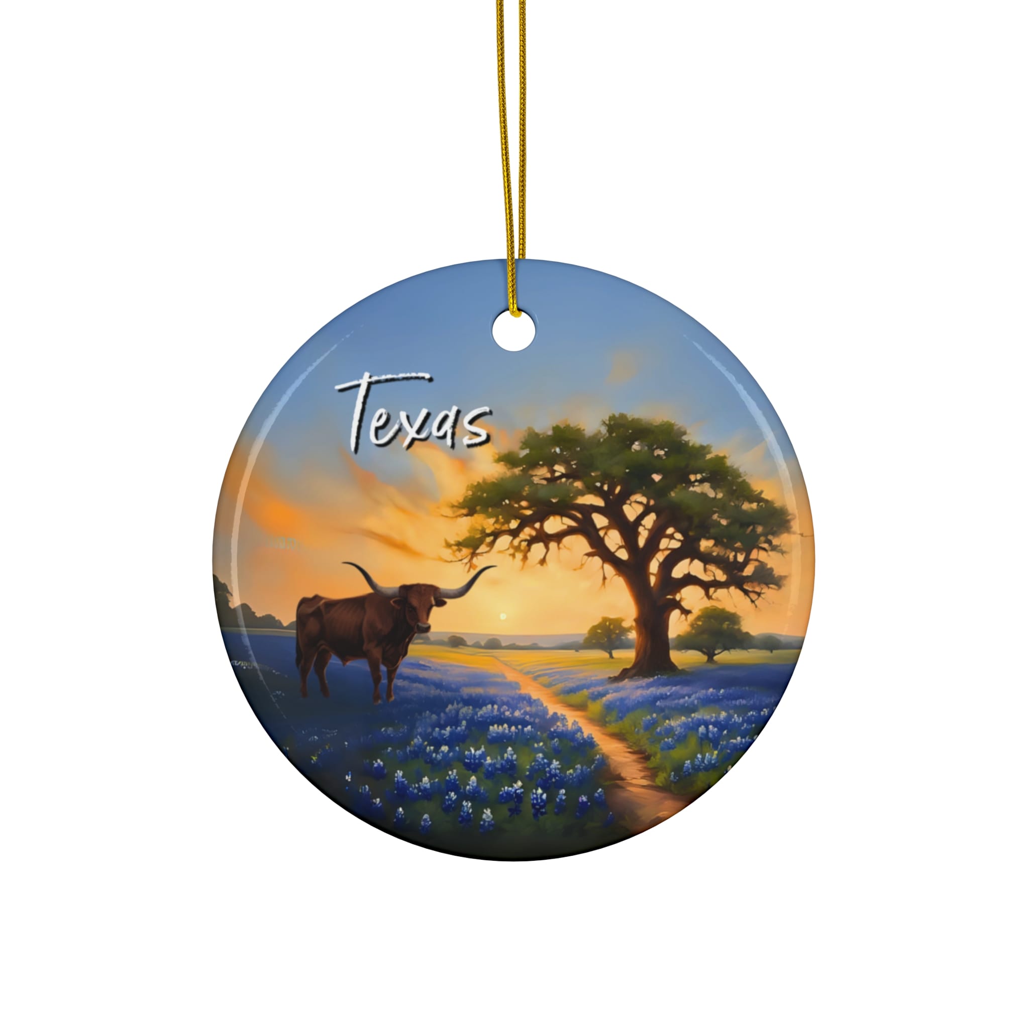 Texas Ornament: Single-Sided