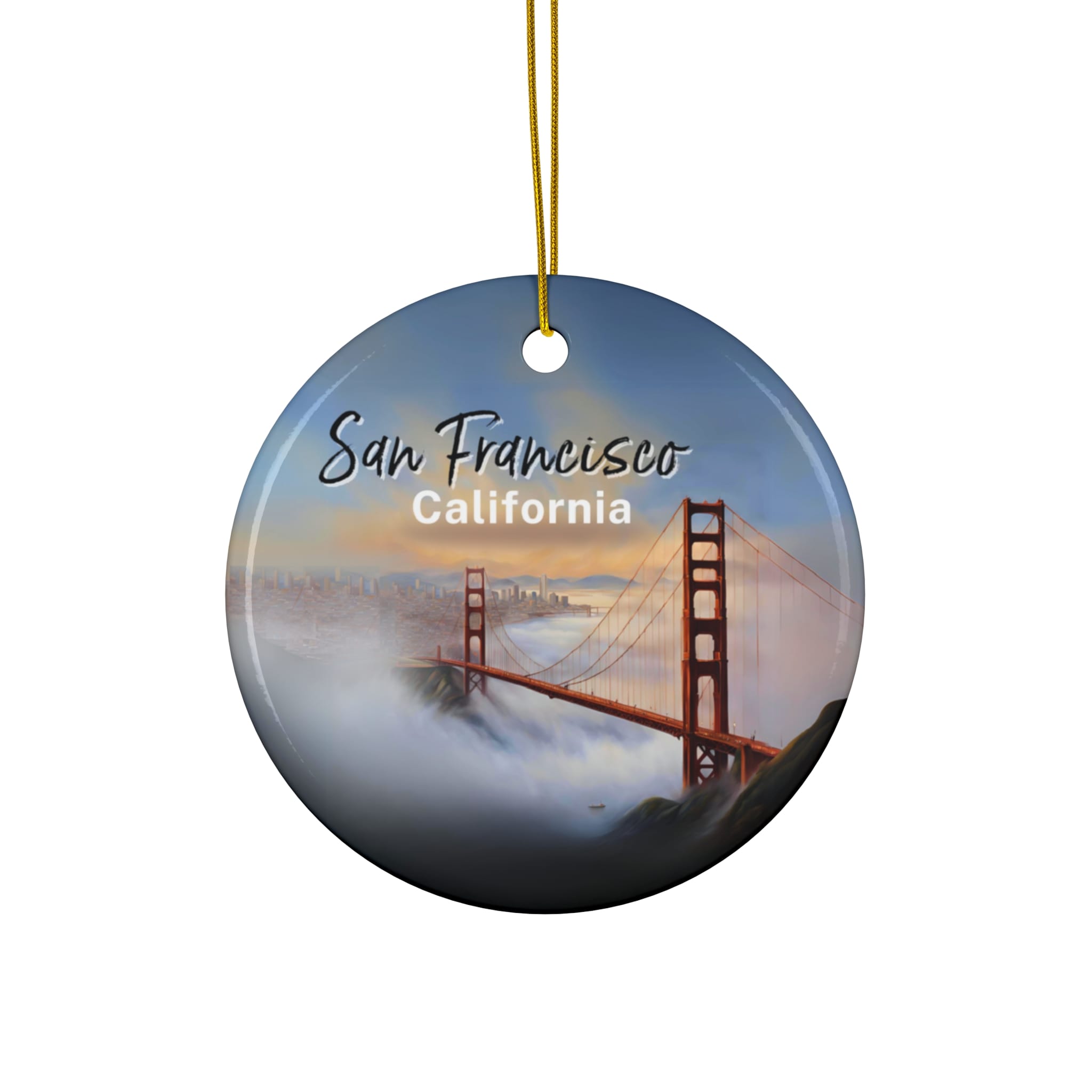 San Francisco California Ornament: Single-Sided