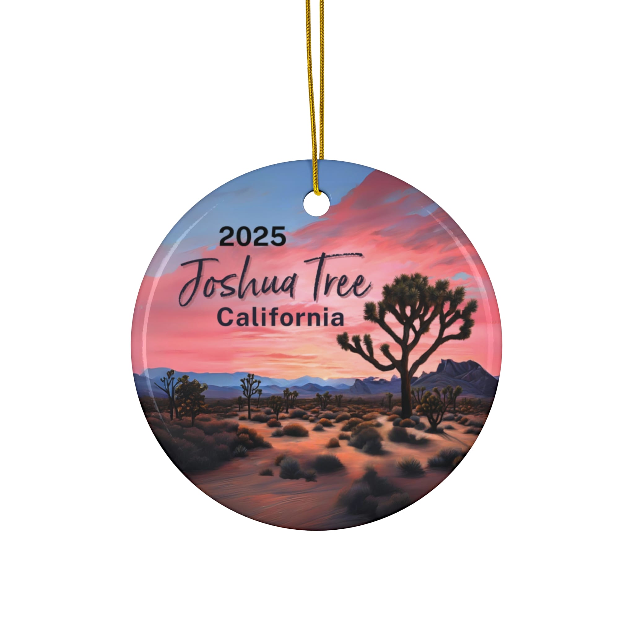 Joshua Tree California Ornament: Single-Sided + Year