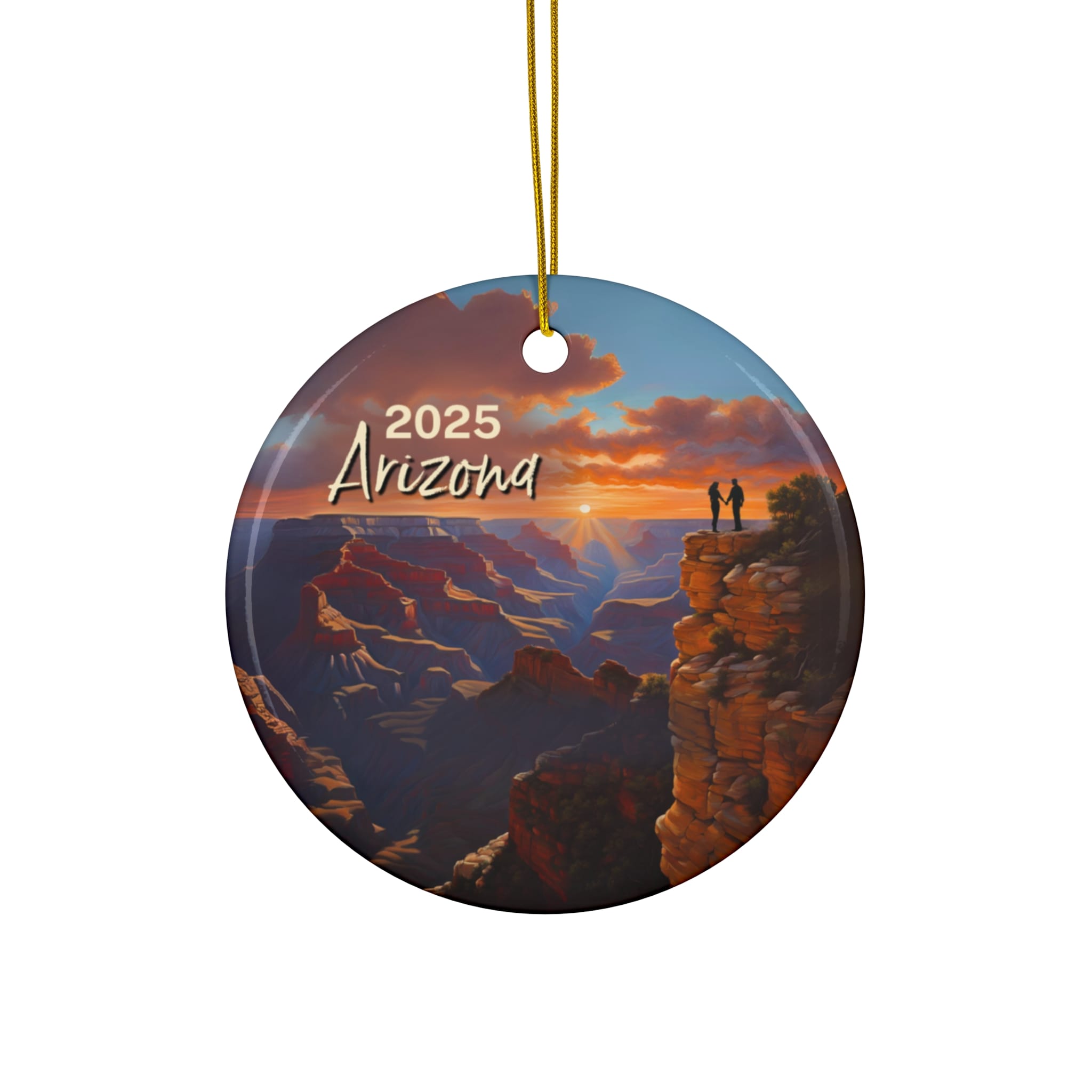 Arizona Grand Canyon Ornament: Single-Sided + Year
