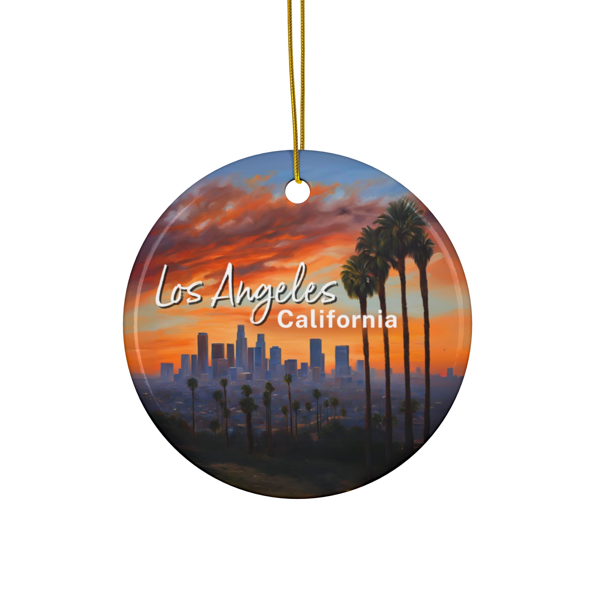Los Angeles California Ornament: Single-Sided
