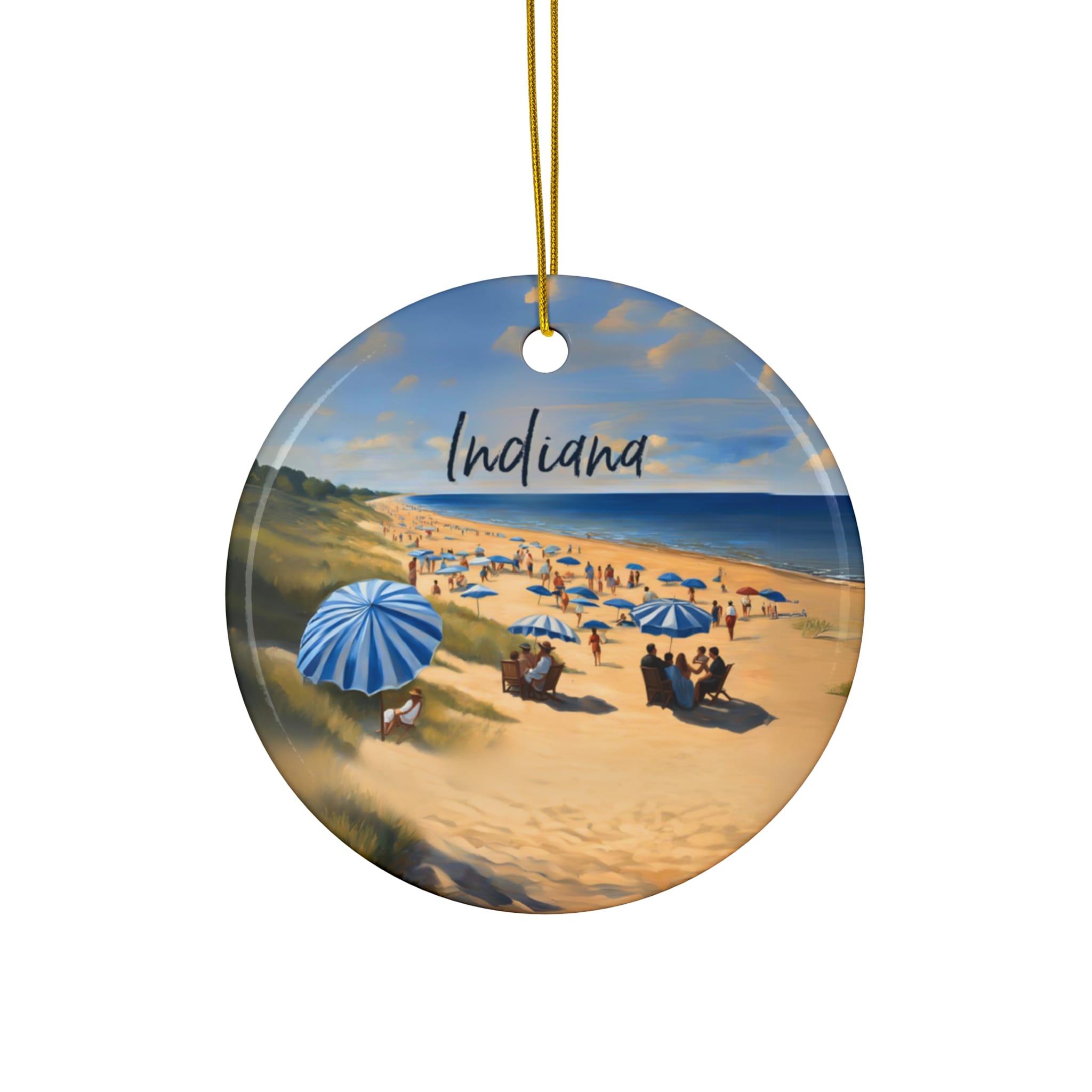 Indiana Ornament: Single-Sided