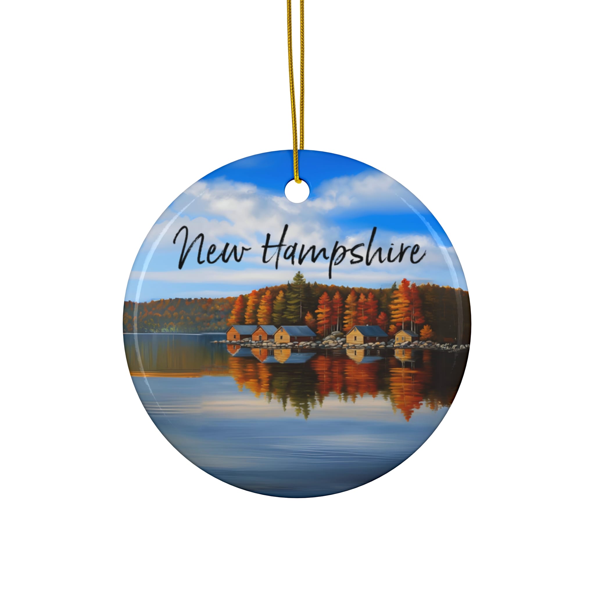 New Hampshire Ornament: Single-Sided