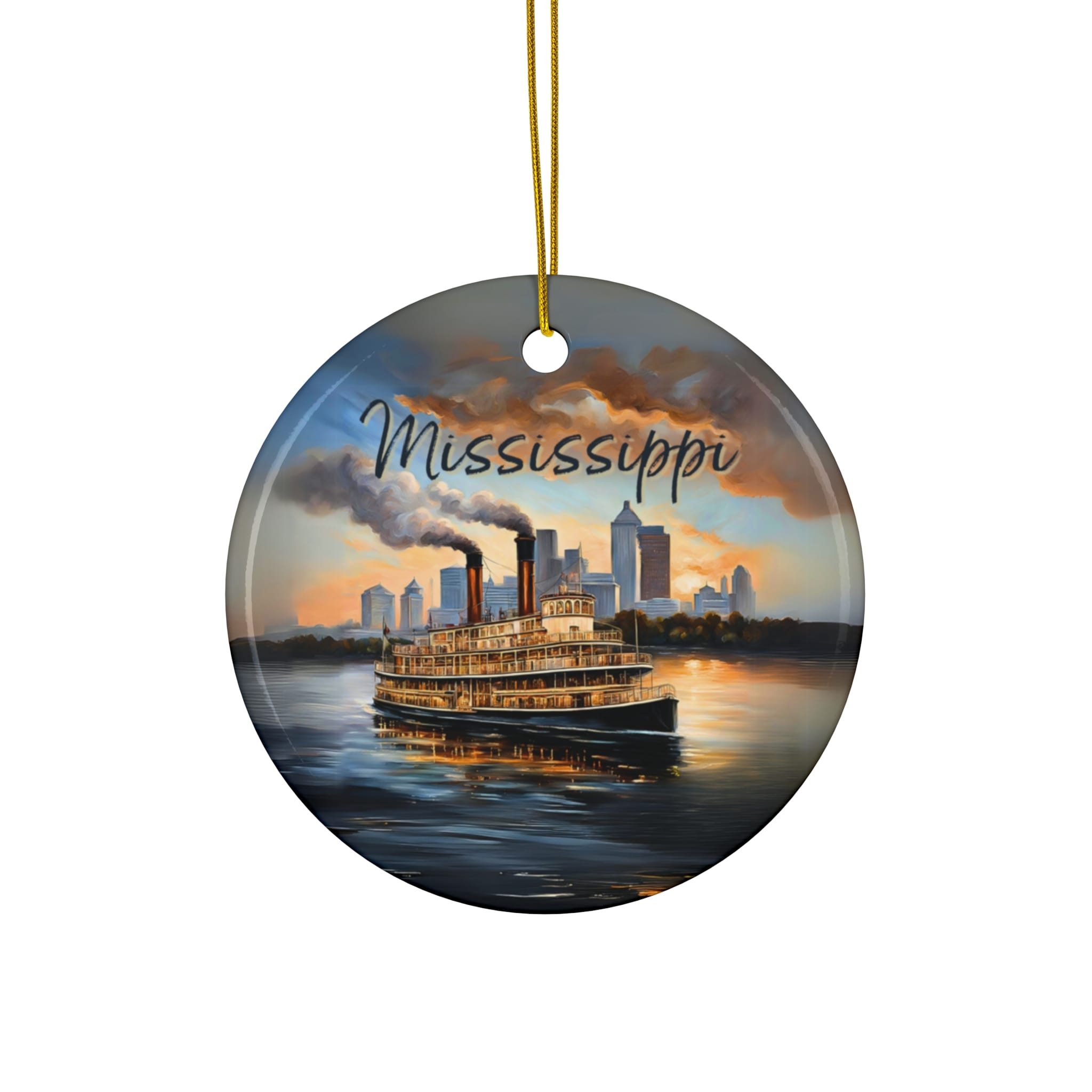 Mississippi Ornament: Single-Sided