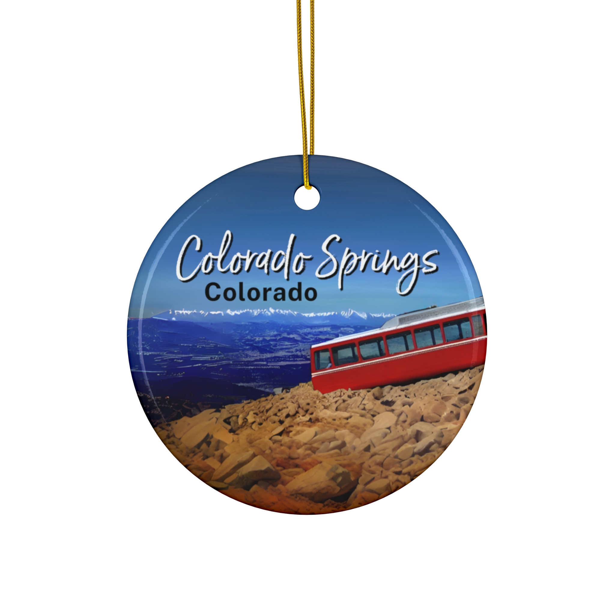 Colorado Springs Colorado Ornament: Single-Sided