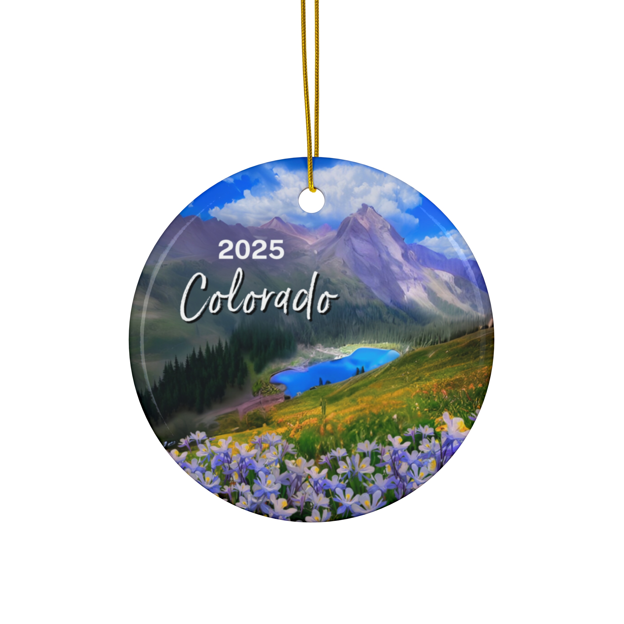 Colorado Ornament: Single-Sided + Year