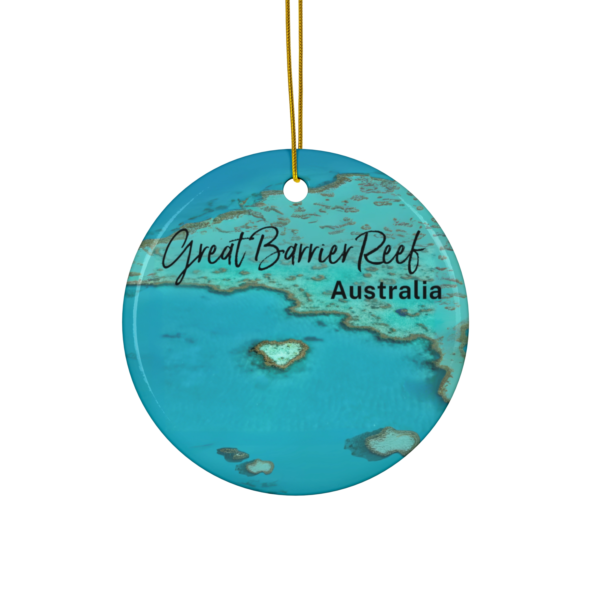 Great Barrier Reef Ornament: Single-Sided