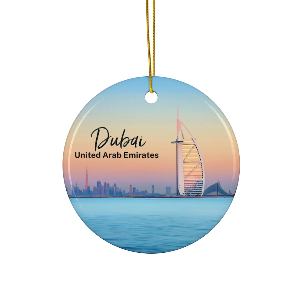 Dubai Christmas Ornament featuring Burj Al Arab