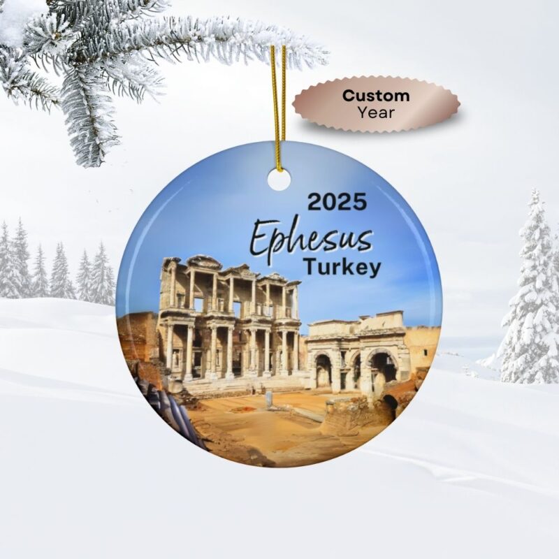 2025 Ephesus Turkey Ceramic Christmas Ornament