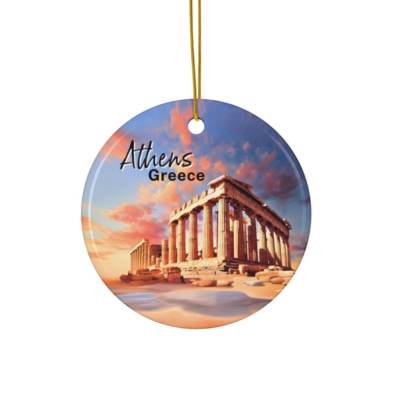 Athen Greece Christmas Ornaments: Acropolis at Sunset