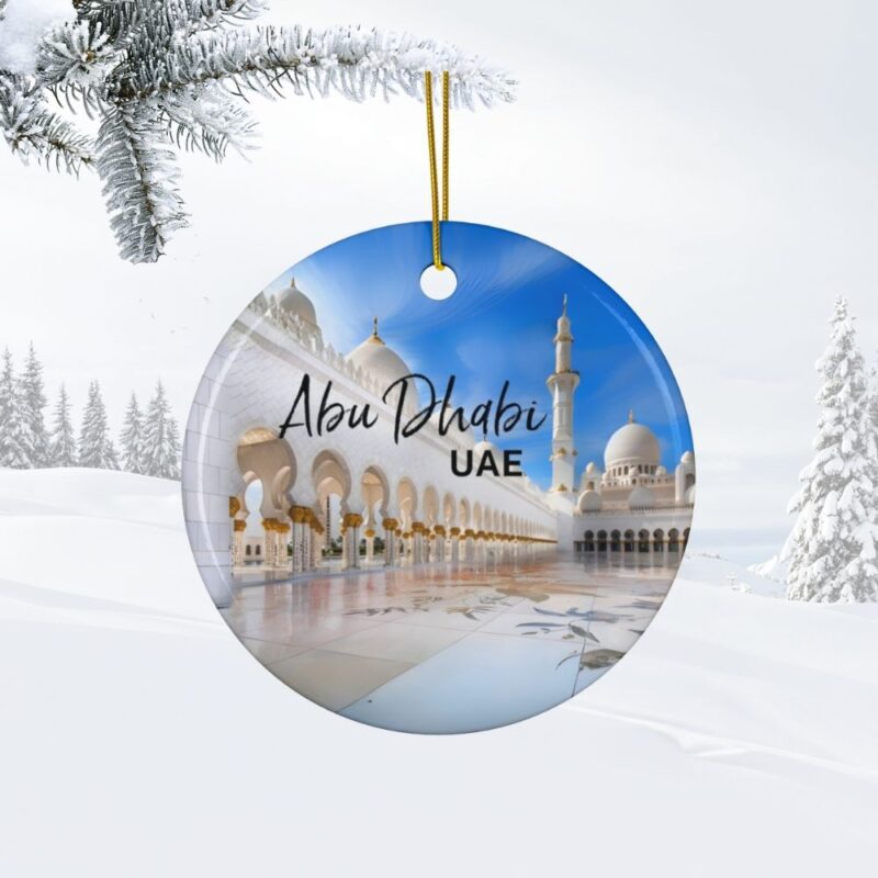Abu Dhabi UAE Personalized Ornaments: Sheikh Zayed Grand Mosque