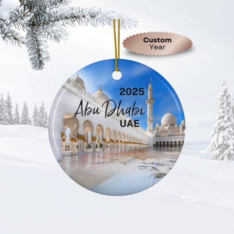 2025 Abu Dhabi UAE Personalized Ornaments: Sheikh Zayed Grand Mosque