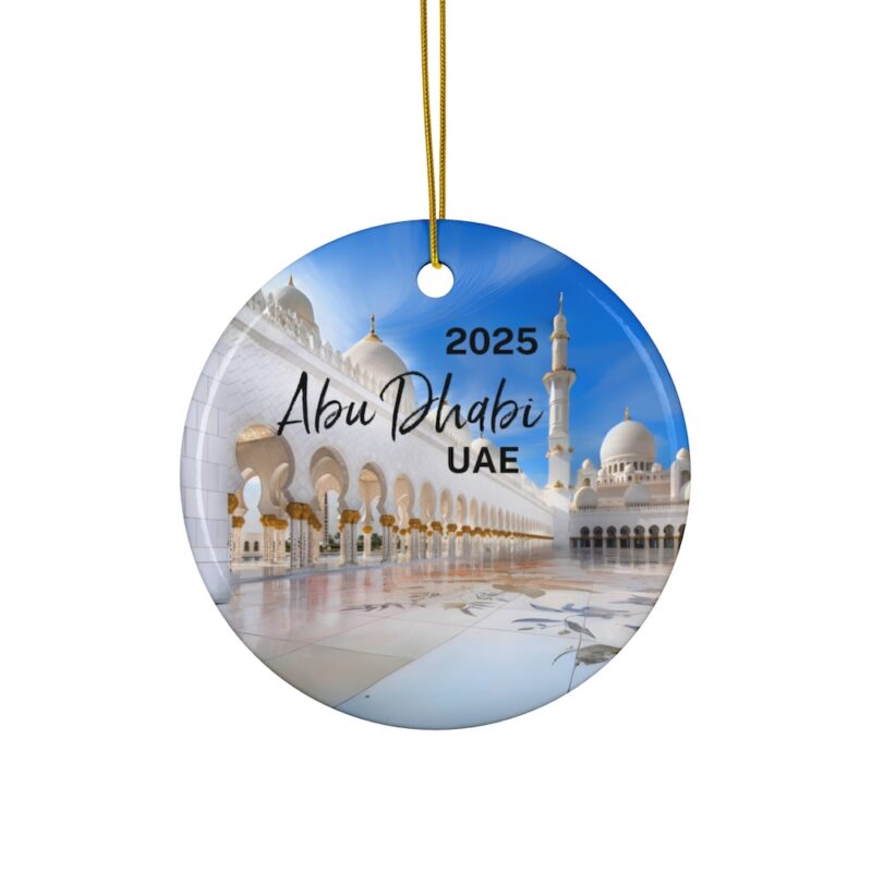 2025 Abu Dhabi UAE Personalized Ornaments: Sheikh Zayed Grand Mosque