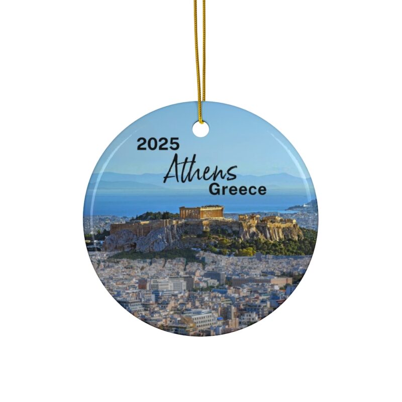 2025 Athen Greece Personalized Ornaments: Acropolis View