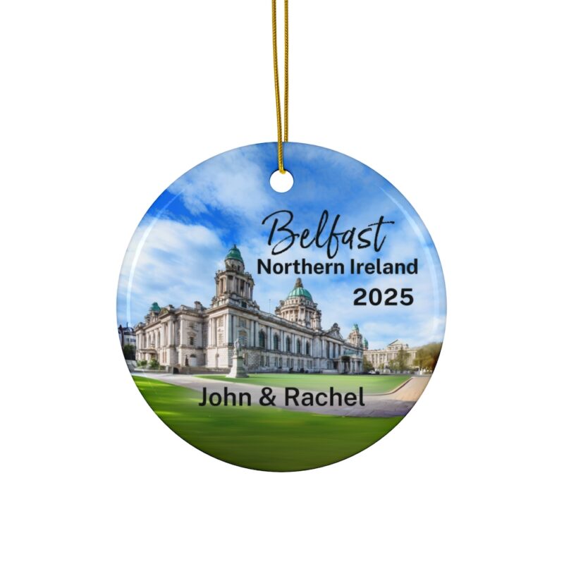 Belfast Northern Ireland Personalized Ornaments Ceramic: Belfast City Hall