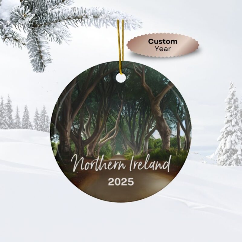 2025 Northern Ireland Personalized Ornaments: The Dark Hedges