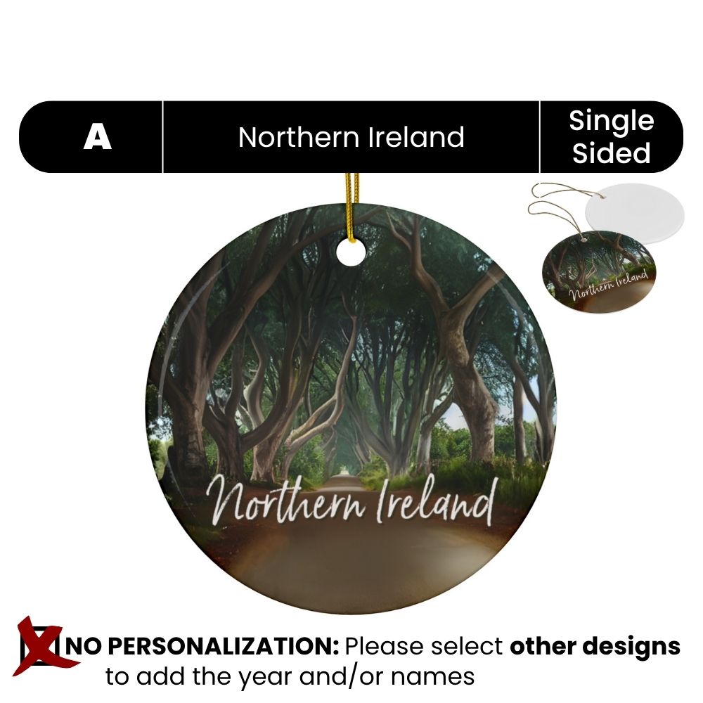 Northern Ireland Personalized Ornaments: The Dark Hedges