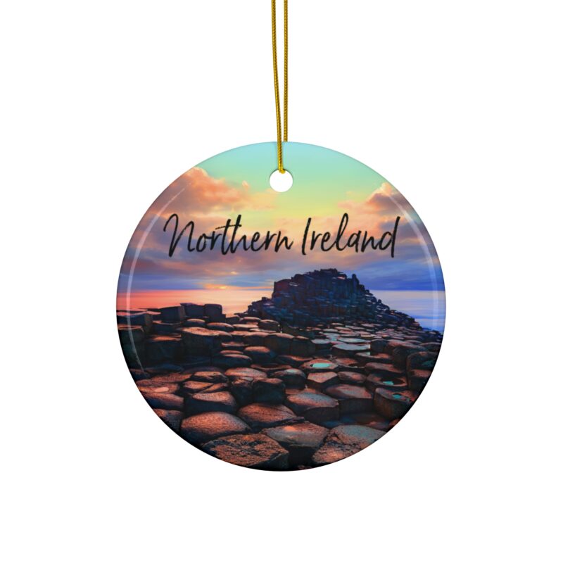Northern Ireland Personalized Ornaments: Giant's Causeway at Sunset