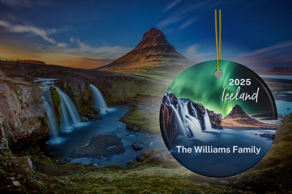 FernwehTravelGifts.com Iceland Kirjufelsfoss Souvenir Ornament