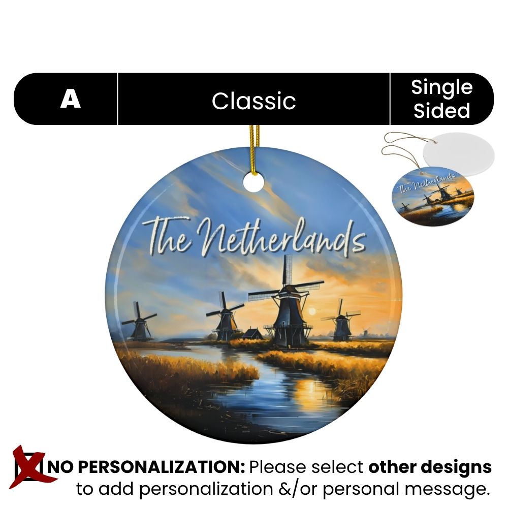 Fernweh.Ornament.Netherlands.ZaanseSchansWindmills.Design.A