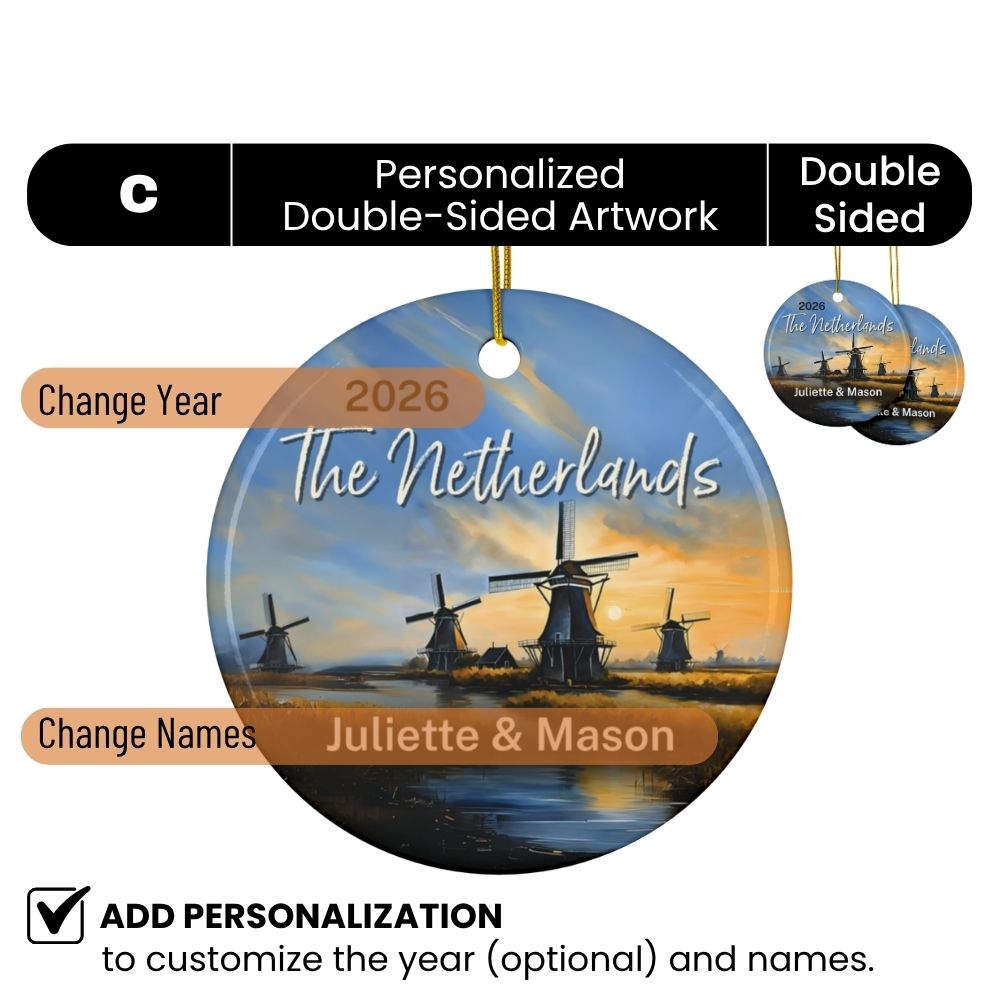 Fernweh.Ornament.Netherlands.ZaanseSchansWindmills.Design.C