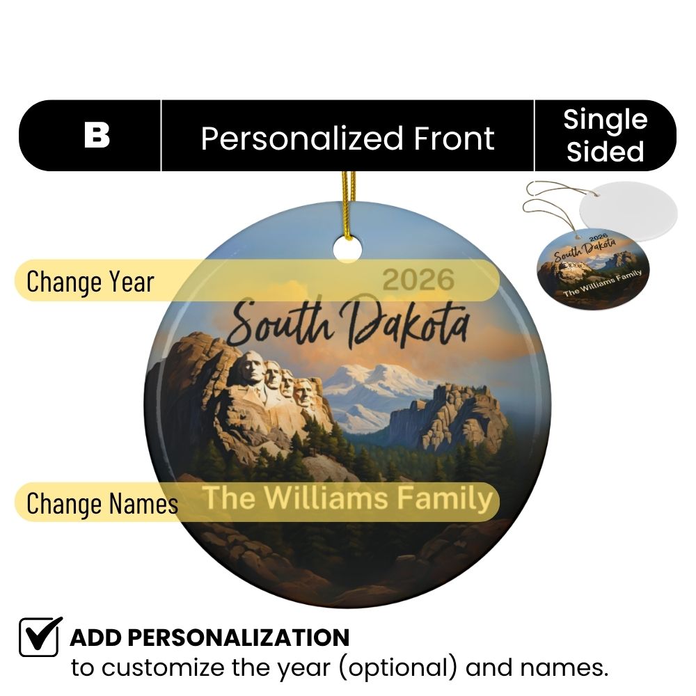 Fernweh.Ornament.USA.SouthDakota.Design.B