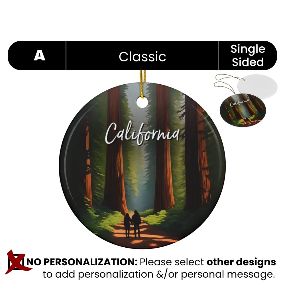 Fernweh.Ornament.USA.California.Redwoods.Design.A