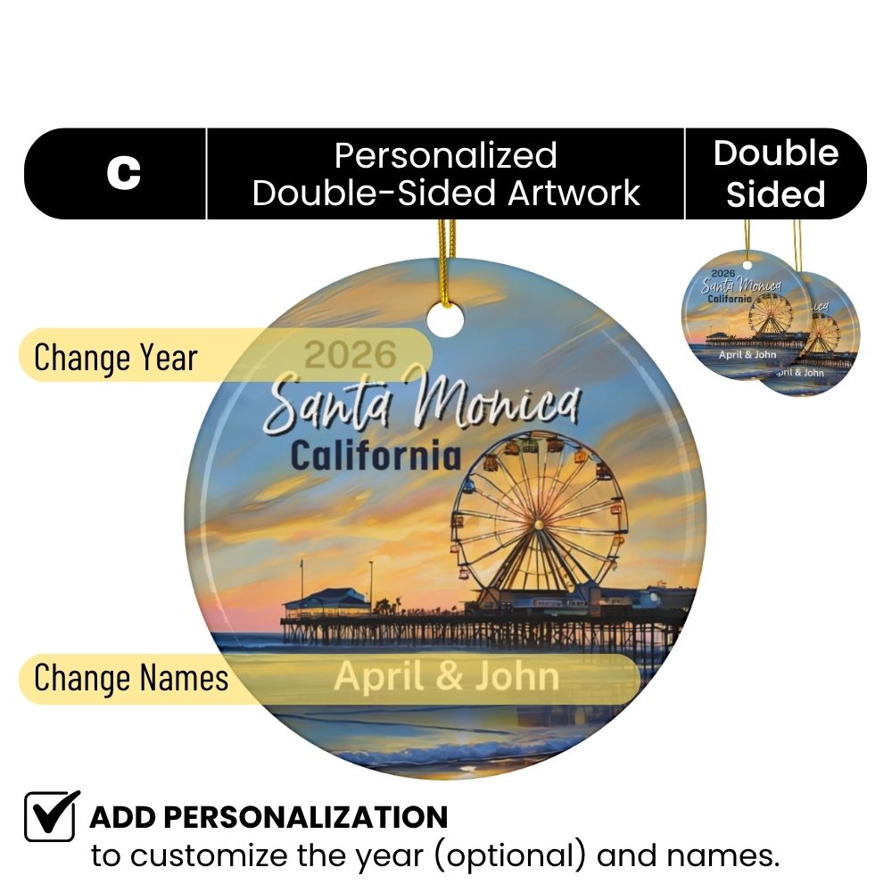 Fernweh.Ornament.USA.California.SantaMonica.Design.C