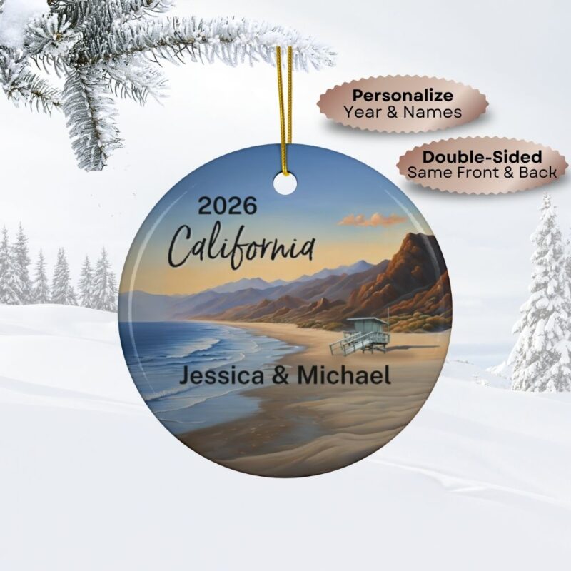 Fernweh.Ornament.USA.California.Beach.Cover.C